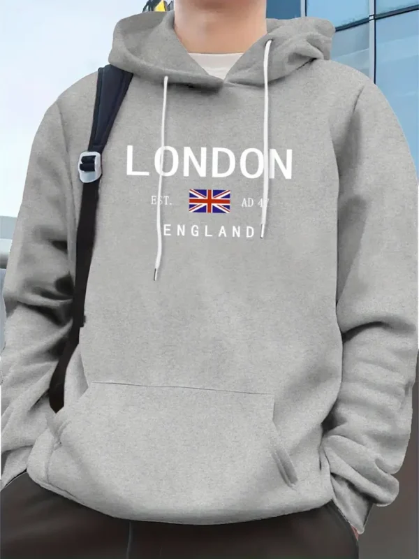 High-Quality Hoodie – London Graphic, Regular Fit, Fall/Winter Fabric | Hoodiesfusion