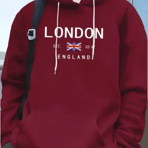 High-Quality Hoodie – London Graphic, Regular Fit, Fall/Winter Fabric | Hoodiesfusion