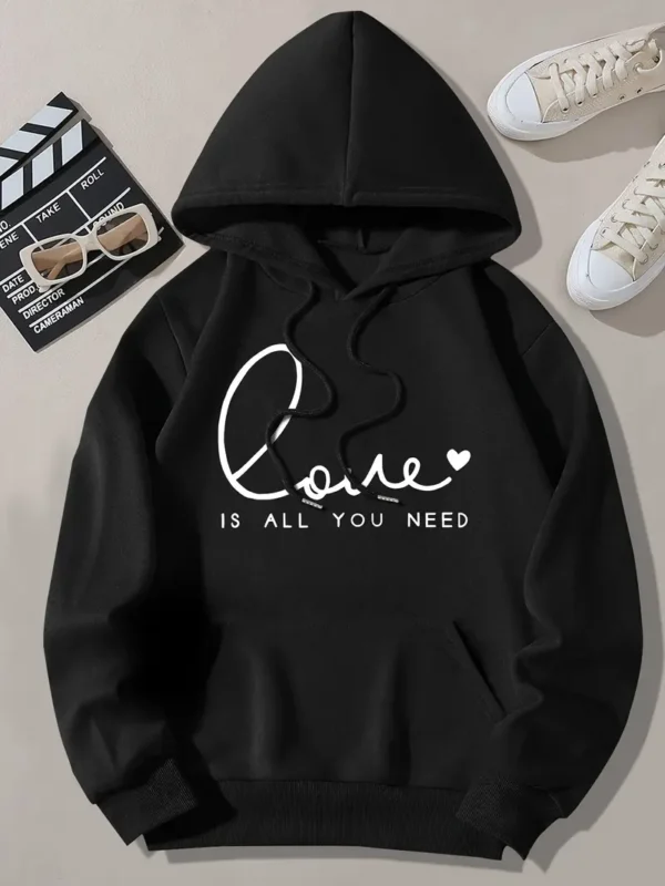 PremiumHoodie, Letter Print – Ultimate Comfort & Style for Winter & Fall | Hoodiesfusion